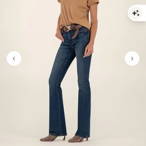 Kut from the Kloth Natalie High Rise Bootcut Dark Blue Jeans